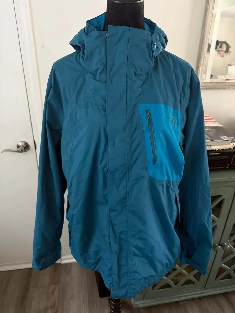 The North Face teal blue
